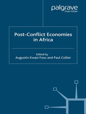 cover image of Post-Conflict Economies in Africa